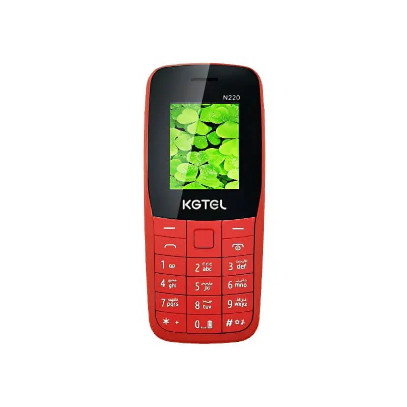 قرمز گوشی موبایل KGTEL مدل N220 با دو سیم کارت